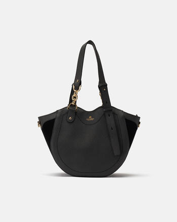 Diana Shopping Bag Nero, Borse Donna