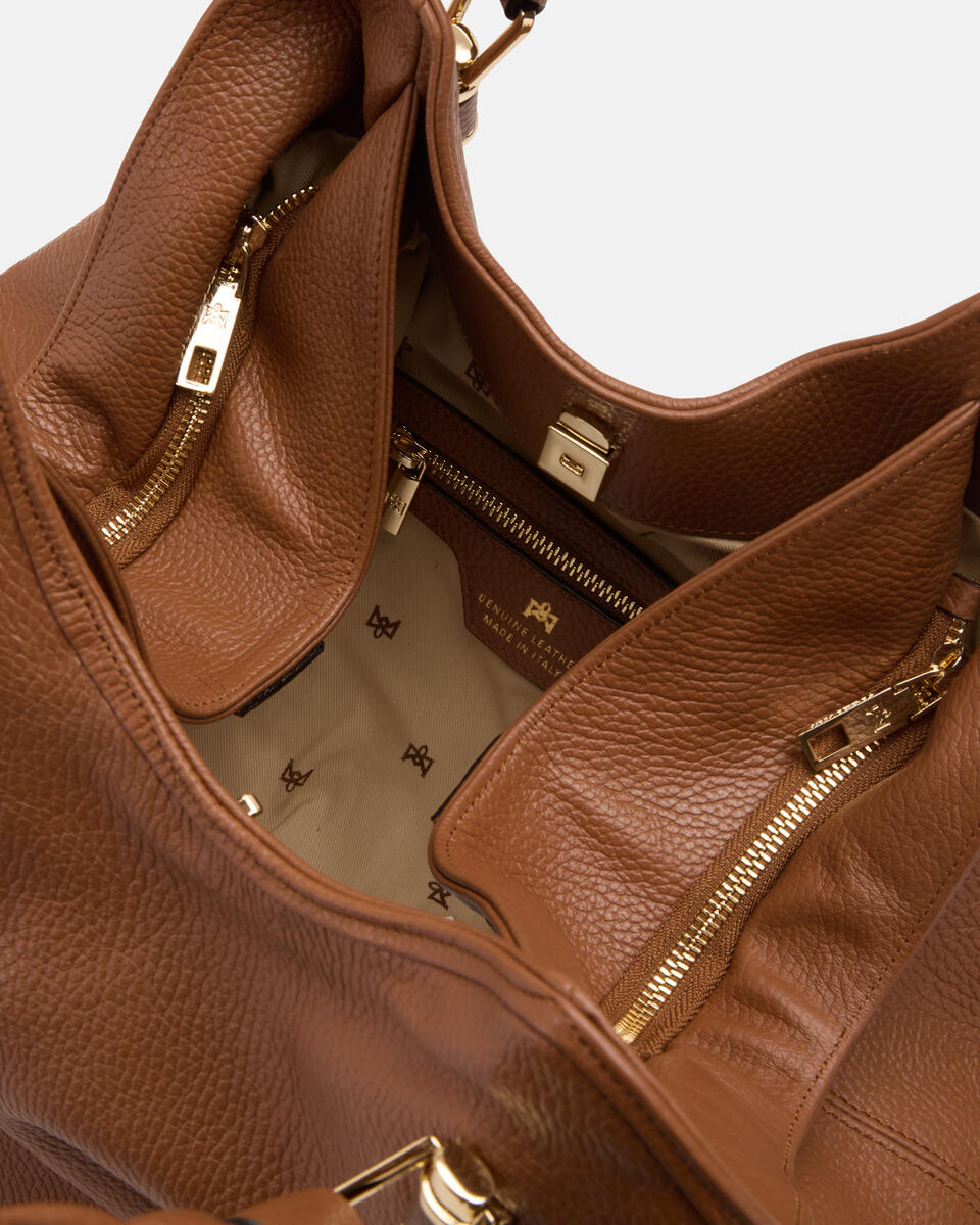 SHOPPING BAG Caramel  - Shopping - Women's Bags - Bags - Cuoieria Fiorentina