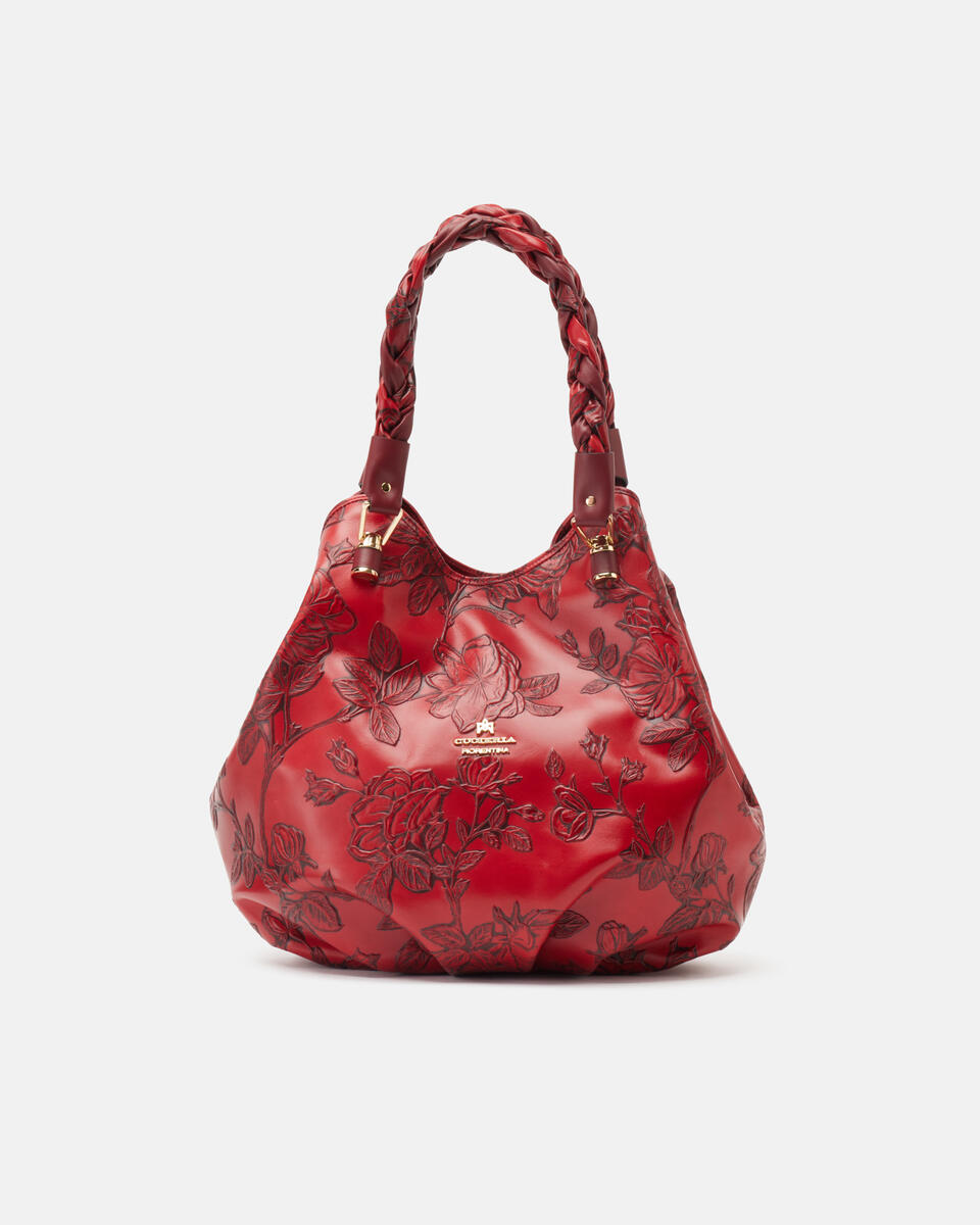 Lucky Brand Suede Brick Red Genuine Leather Purse Hobo Shoulder Bag | eBay
