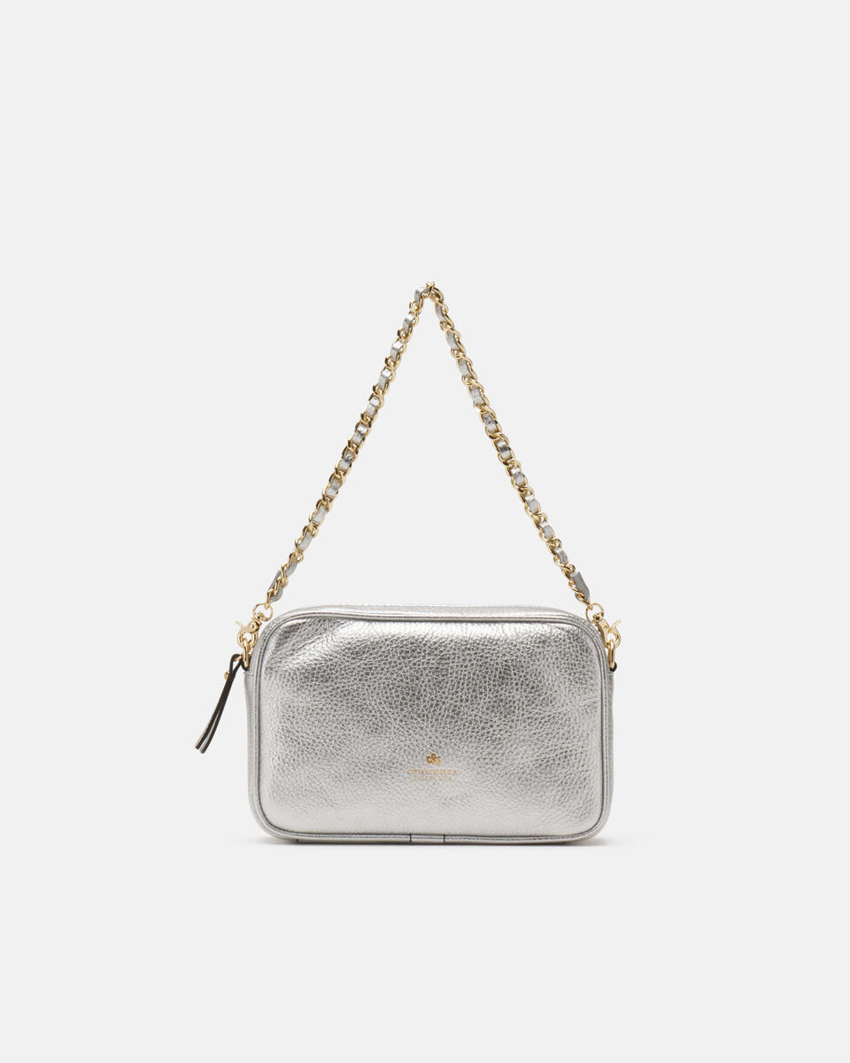 Camera bag Silver  - Mini Bags - Women's Bags - Bags - Cuoieria Fiorentina