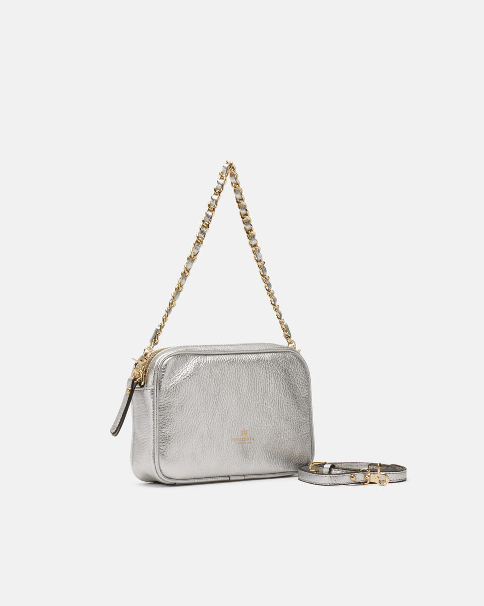 Camera bag Silver  - Mini Bags - Women's Bags - Bags - Cuoieria Fiorentina