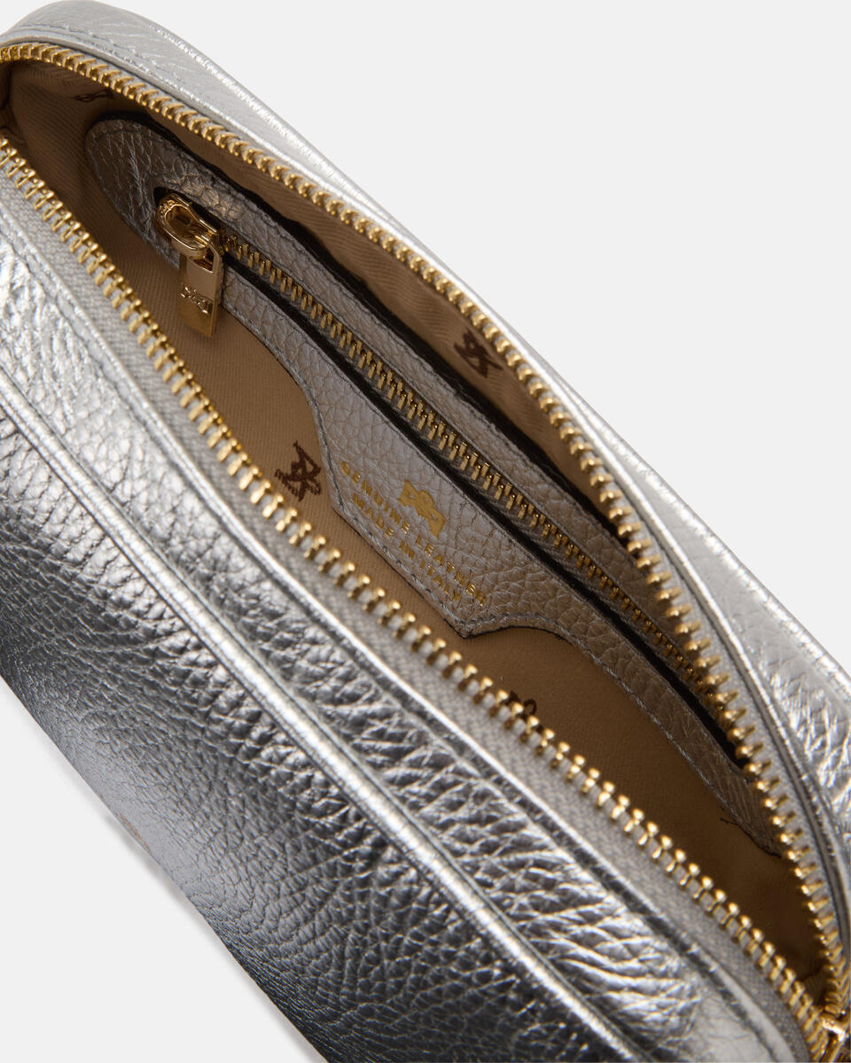 Camera bag Silver  - Mini Bags - Women's Bags - Bags - Cuoieria Fiorentina