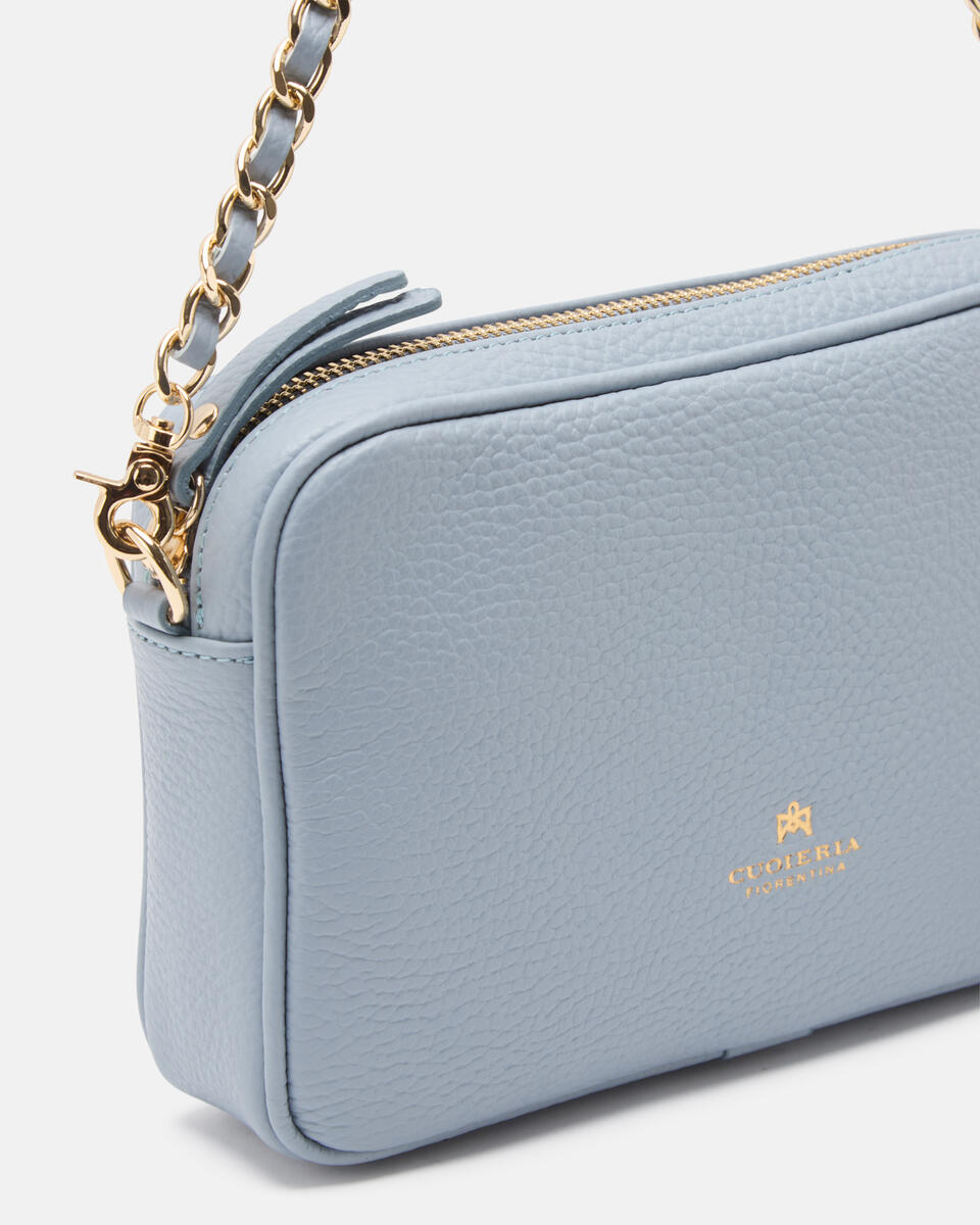 Velvet mini shoulder bag convertibile con doppia bandoliera Cloud  - Tracolla - Borse Donna - Borse - Cuoieria Fiorentina