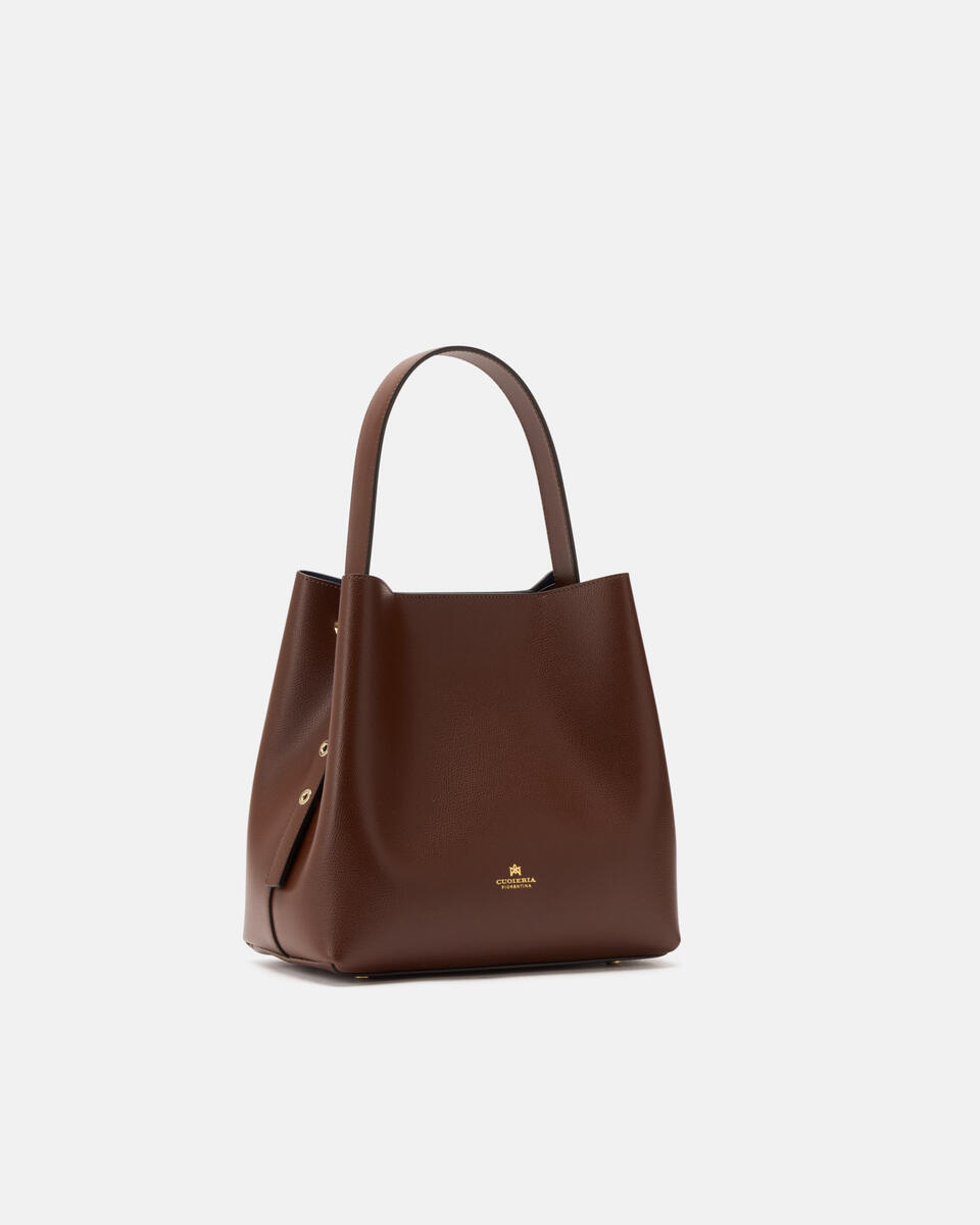 Bucket bag Chocolate  - Bucket Bags - Women's Bags - Bags - Cuoieria Fiorentina