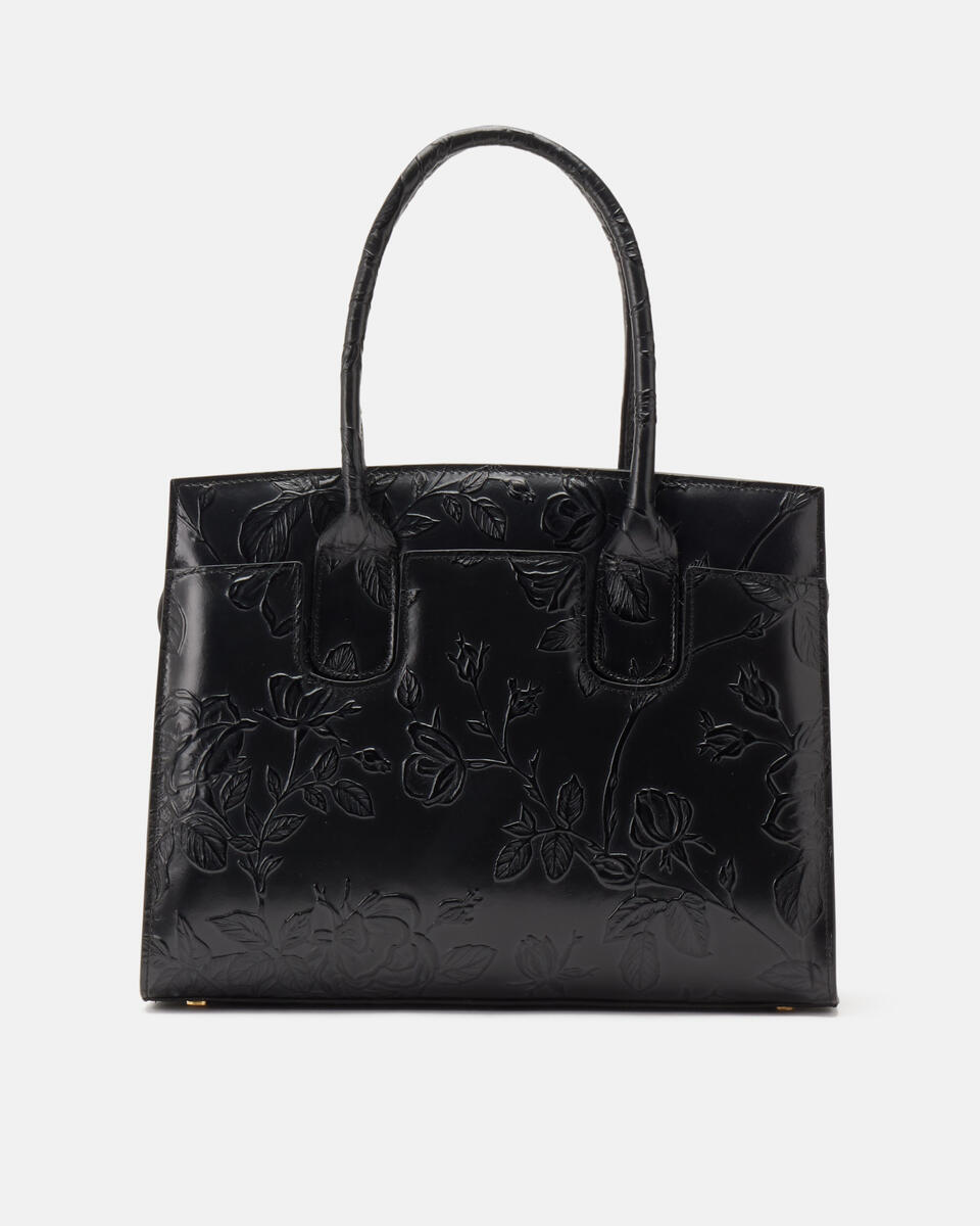 Mimi medium tote bag con dettagli in metallo Nero  - Cuoieria Fiorentina