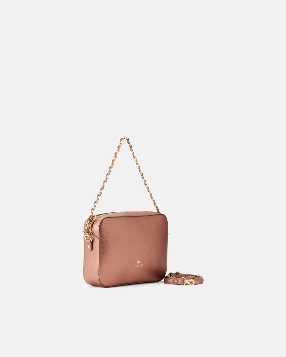 Camera bag Rose gold  - Mini Bags - Women's Bags - Bags - Cuoieria Fiorentina