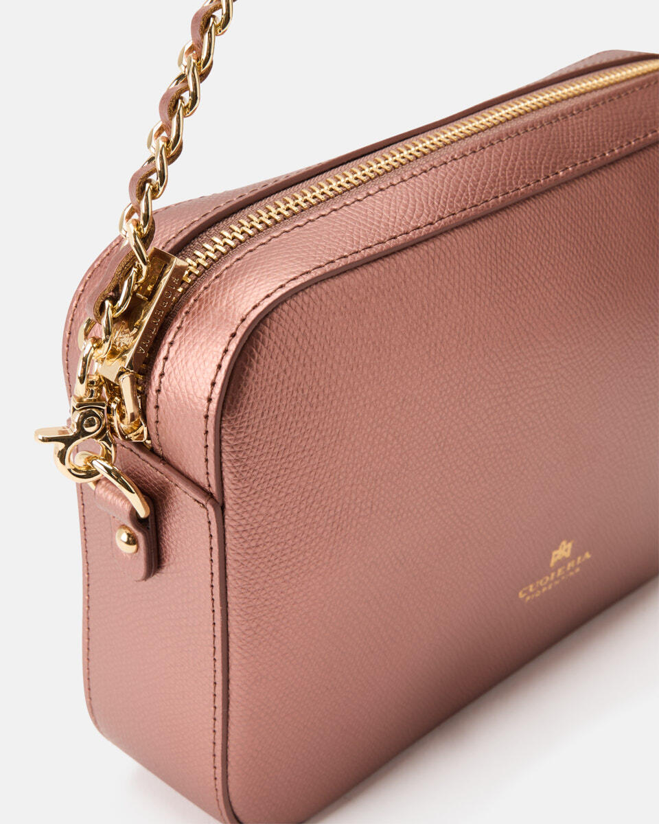 Camera bag Rose gold  - Mini Bags - Women's Bags - Bags - Cuoieria Fiorentina