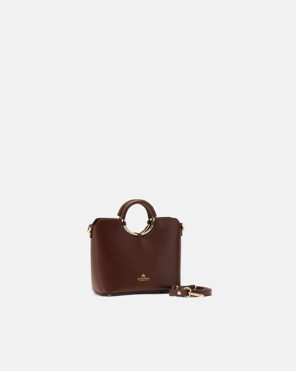 Oblò Mini Xbody in vitello palmellato Cioccolato  - Tote Bag - Borse Donna - Borse - Cuoieria Fiorentina