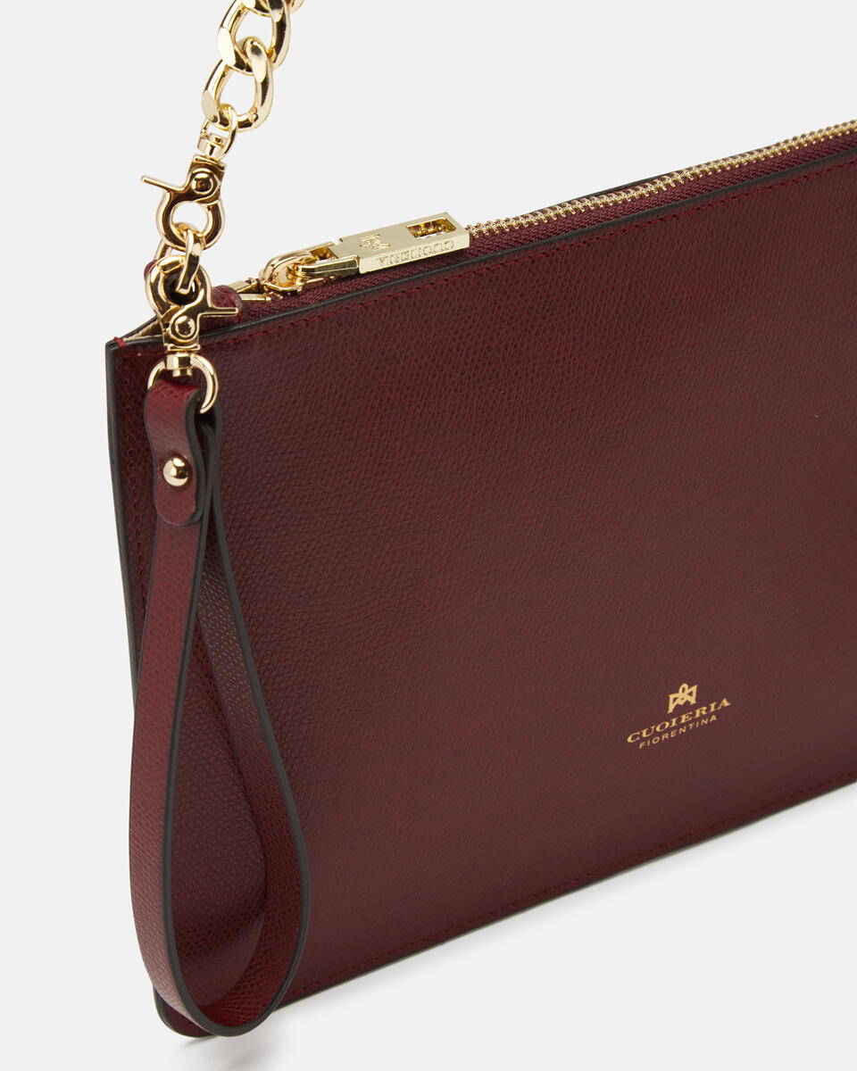 Pochette Bordeaux  - Clutch Bags - Women's Bags - Bags - Cuoieria Fiorentina