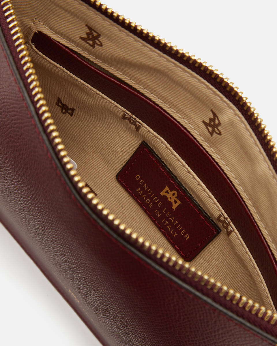 Pochette Bordeaux  - Clutch Bags - Women's Bags - Bags - Cuoieria Fiorentina