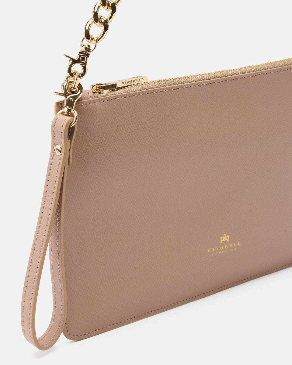 Alice pochette media con bracciale Nude  - Pochette - Borse Donna - Borse - Cuoieria Fiorentina