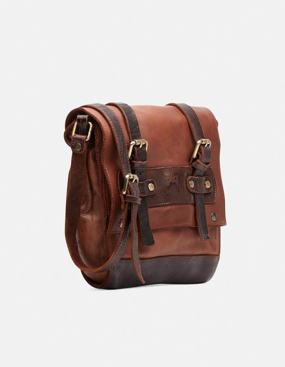 Small Messenger Burned  - Crossbody Bags - Men's Bags - Bags - Cuoieria Fiorentina