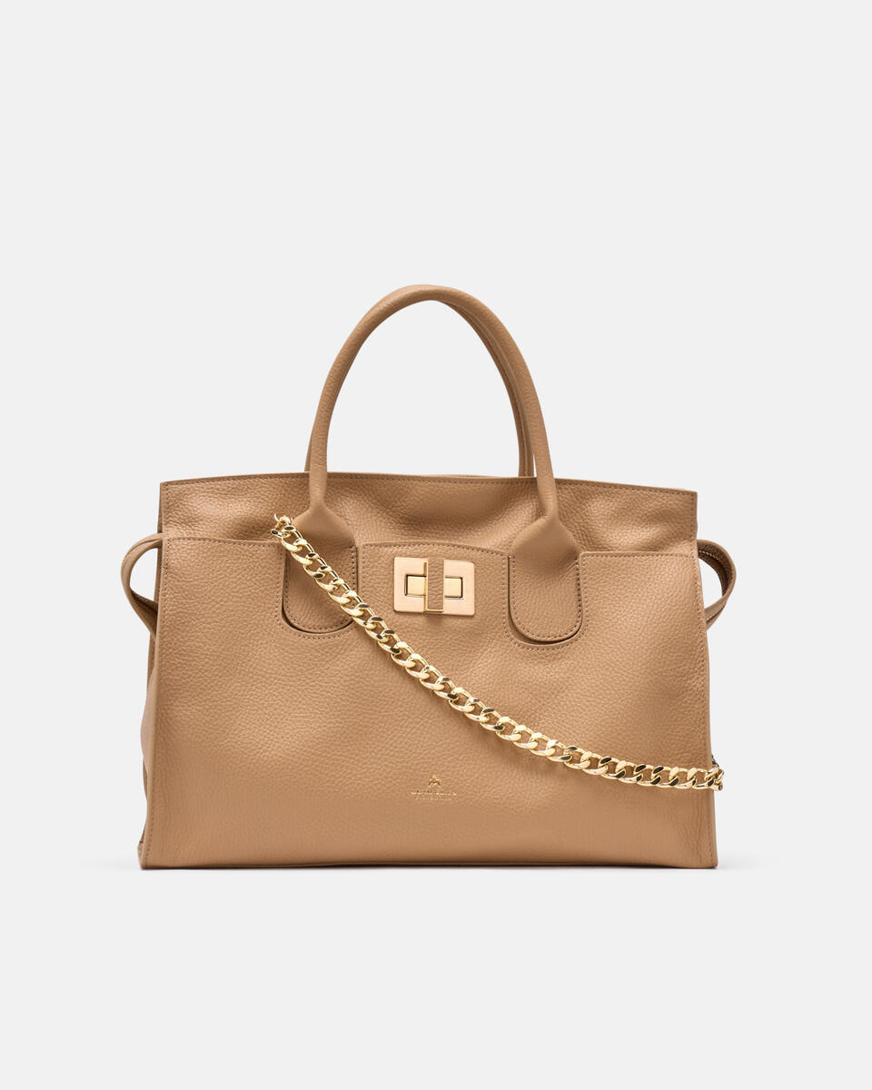 Bella Soft Large Tote Nude  - Tote Bag - Borse Donna - Borse - Cuoieria Fiorentina