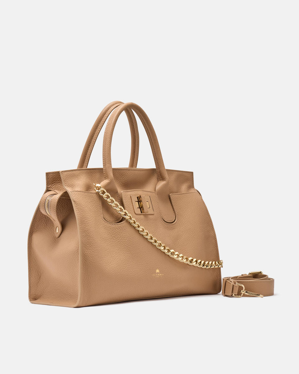 LARGE TOTE BAG Nude  - Tote Bag - Women's Bags - Bags - Cuoieria Fiorentina