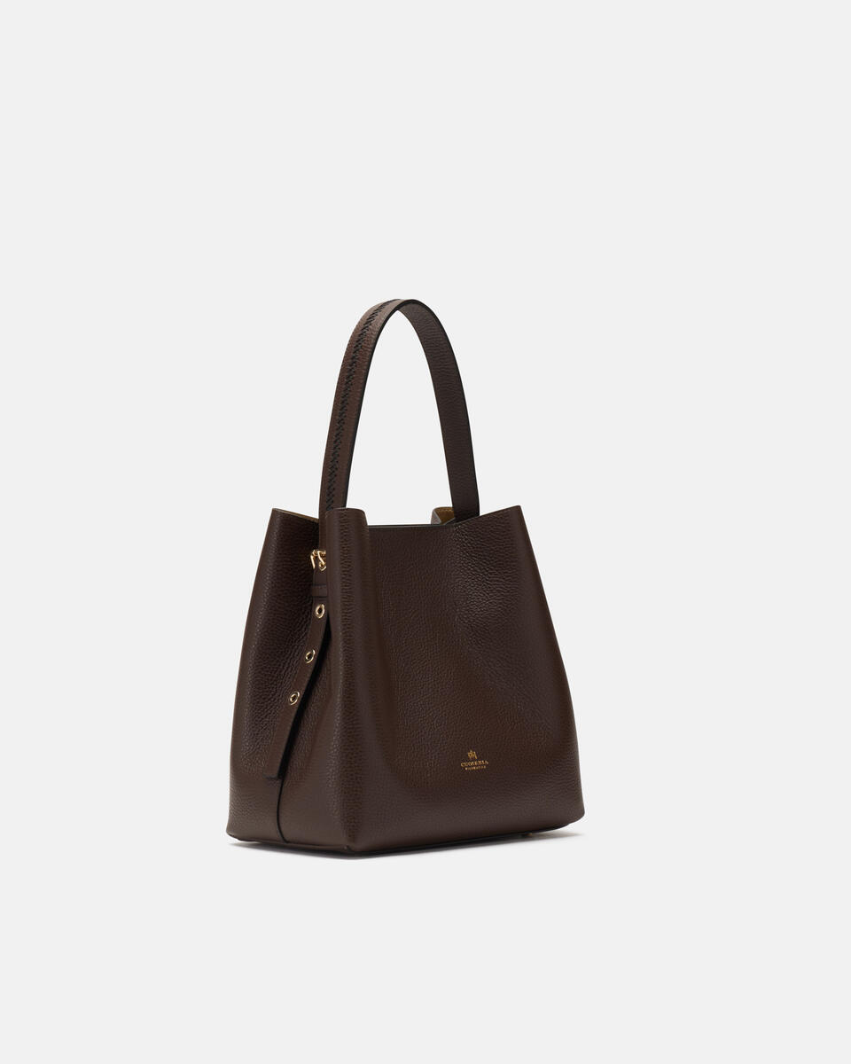 Bucket bag Chocolate  - Bucket Bags - Women's Bags - Bags - Cuoieria Fiorentina