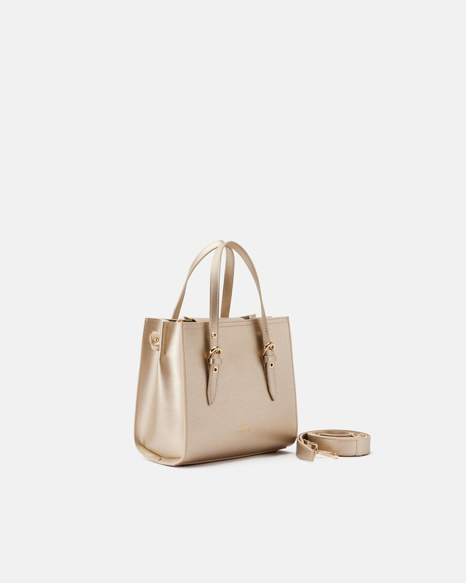 Eva small tote bag Oro  - Tote Bag - Borse Donna - Borse - Cuoieria Fiorentina