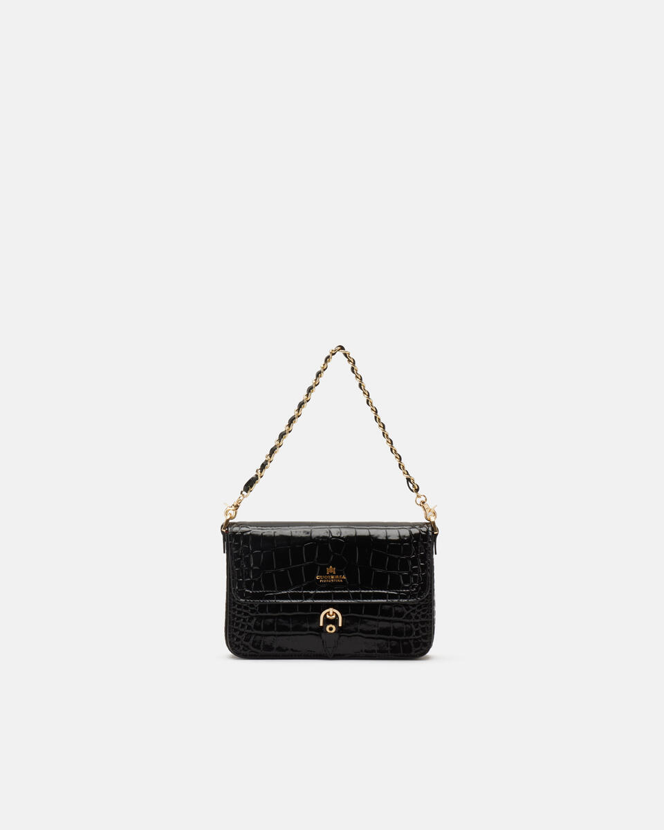 FLAP BAG Black  - Shoulder Bags - Women's Bags - Bags - Cuoieria Fiorentina