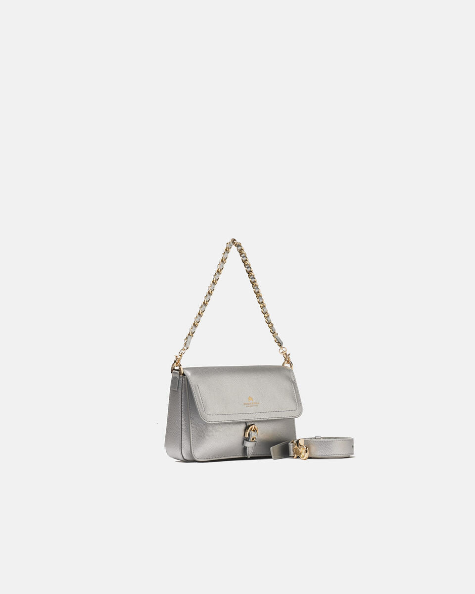 FLAP BAG Silver  - Shoulder Bags - Women's Bags - Bags - Cuoieria Fiorentina