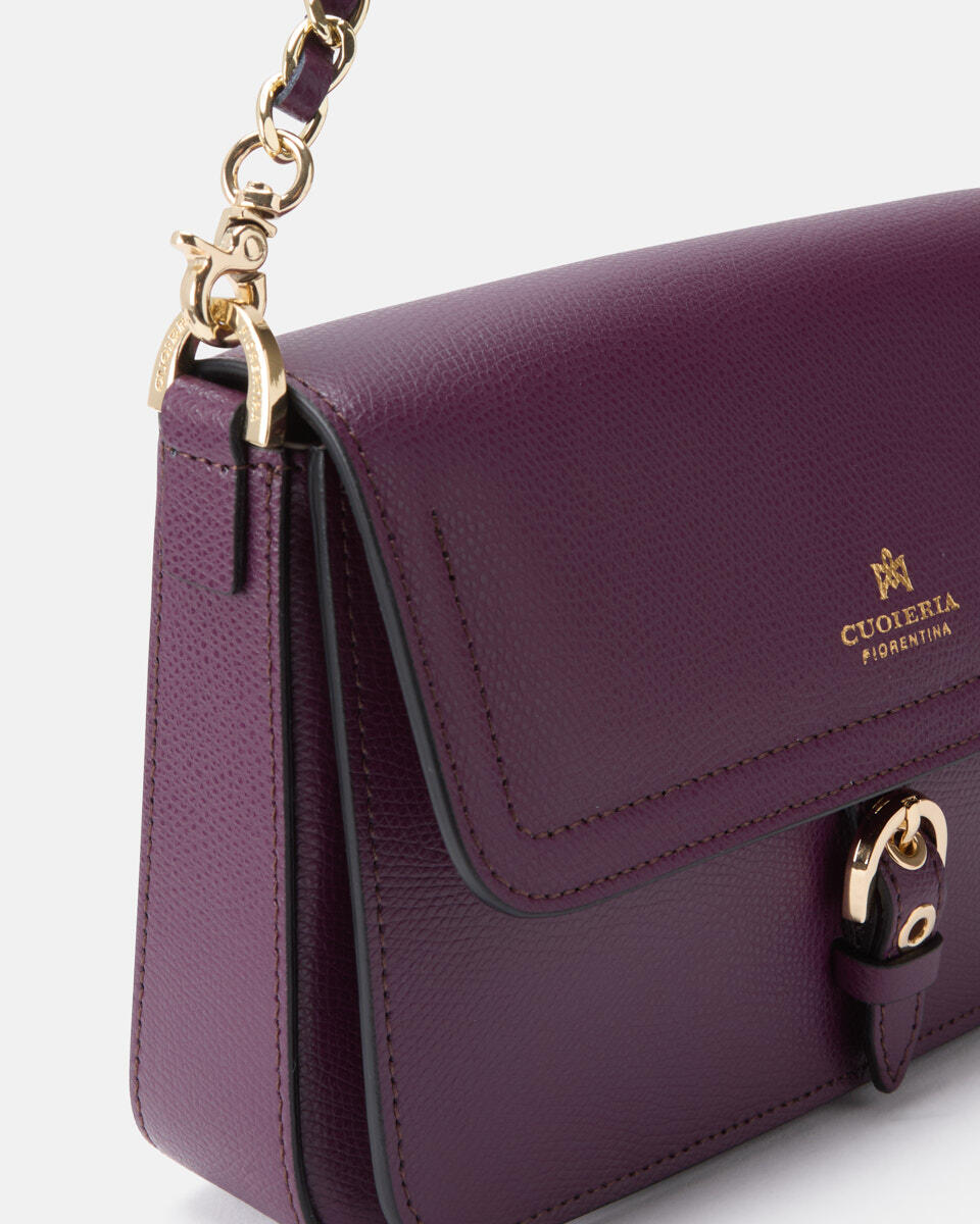 FLAP BAG Grape  - Shoulder Bags - Women's Bags - Bags - Cuoieria Fiorentina