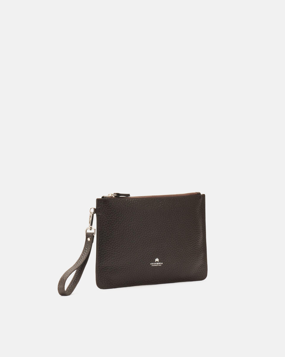 POCHETTE Dark brown  - Clutch Bags - Men's Bags - Bags - Cuoieria Fiorentina