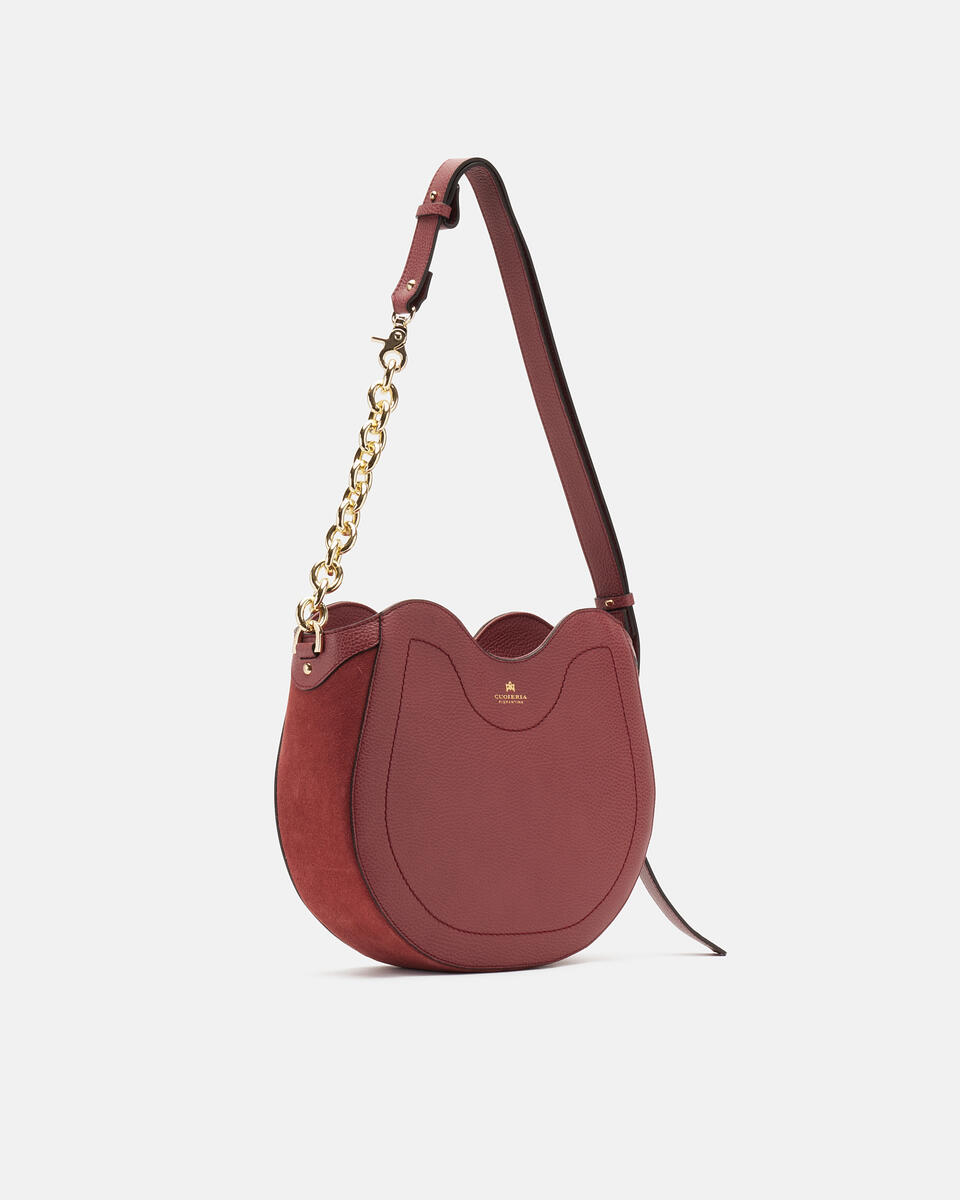 HOBO BAG Rosewood  - Shoulder Bags - Women's Bags - Bags - Cuoieria Fiorentina