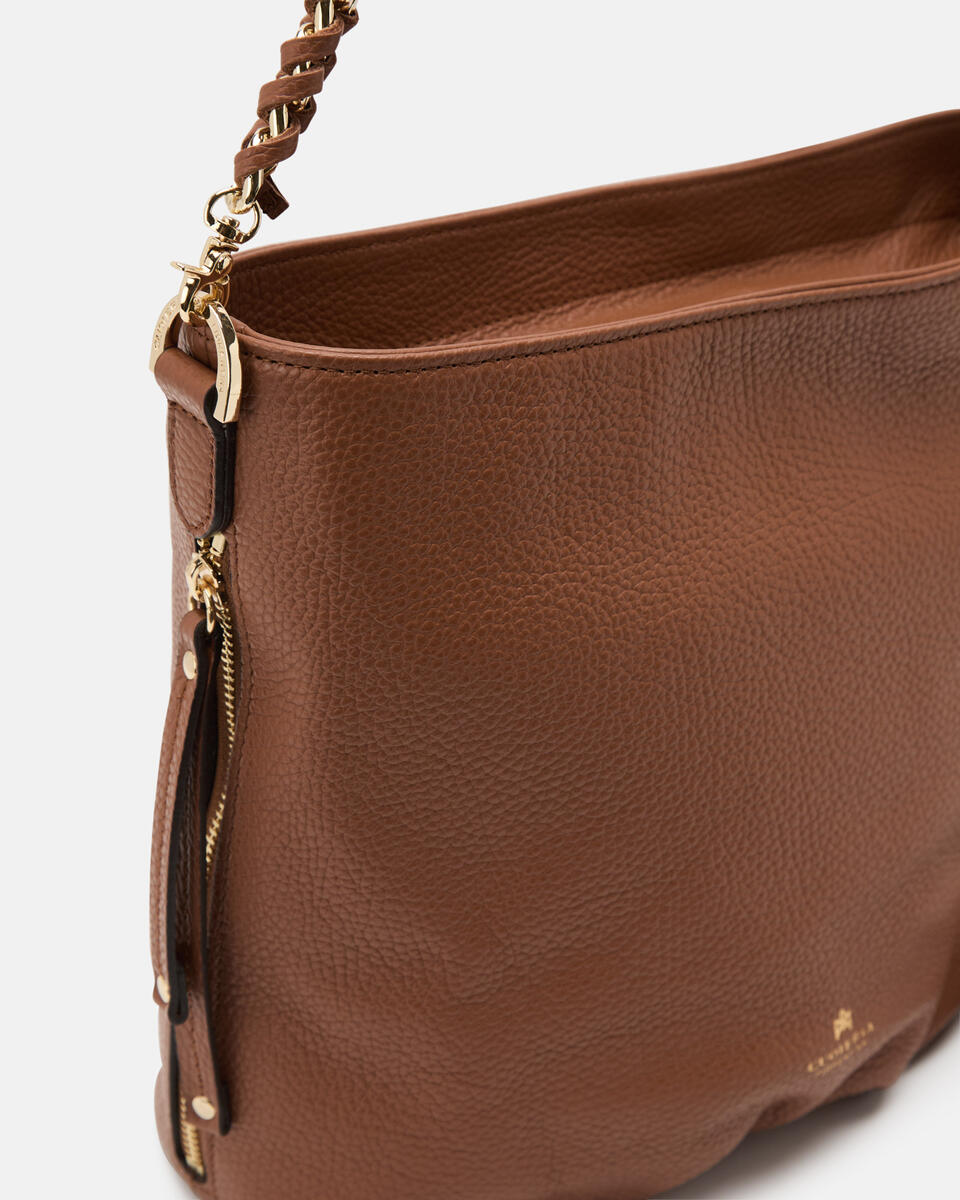 Charlotte hobo Dollaro Caramel  - Borse A Spalla - Borse Donna - Borse - Cuoieria Fiorentina