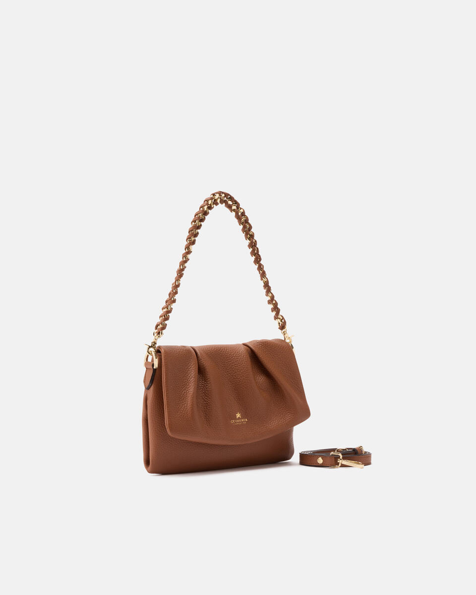 SMALL MESSENGER Caramel  - Mini Bags - Women's Bags - Bags - Cuoieria Fiorentina