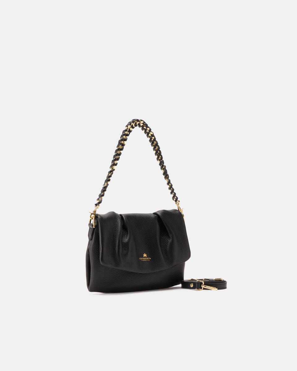 SMALL MESSENGER Black  - Mini Bags - Women's Bags - Bags - Cuoieria Fiorentina