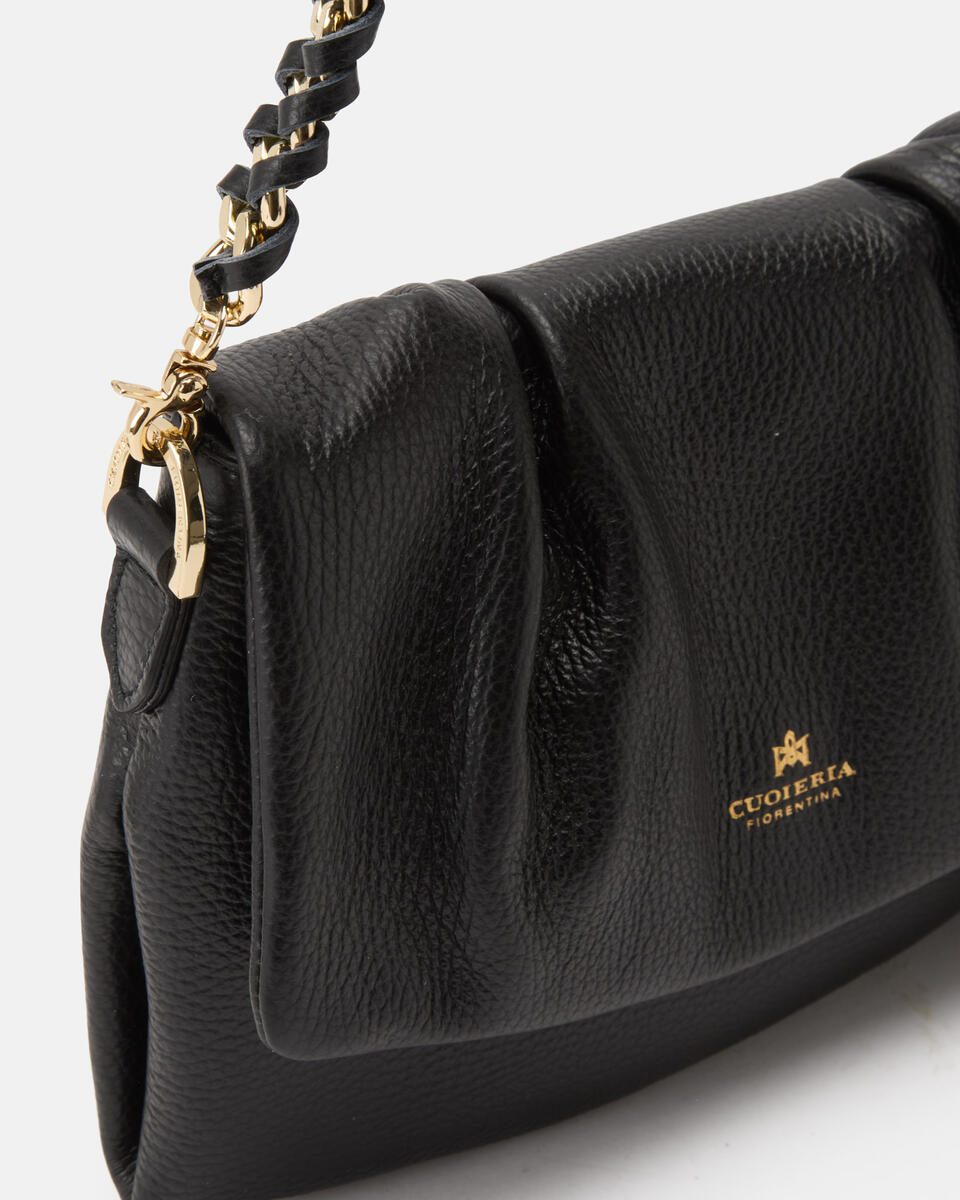 SMALL MESSENGER Black  - Mini Bags - Women's Bags - Bags - Cuoieria Fiorentina