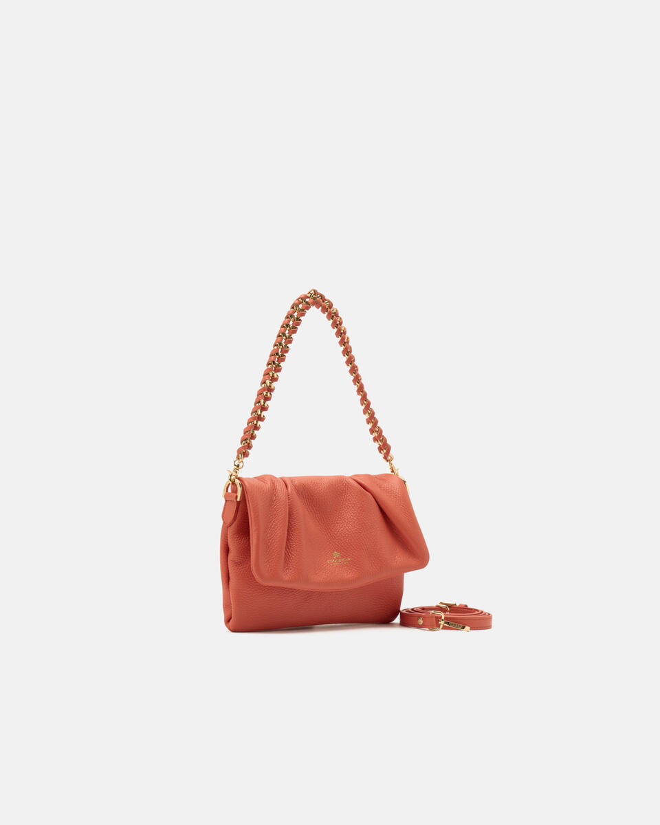 Charlotte small messenger Dollaro Papaya  - Mini Bags - Borse Donna - Borse - Cuoieria Fiorentina