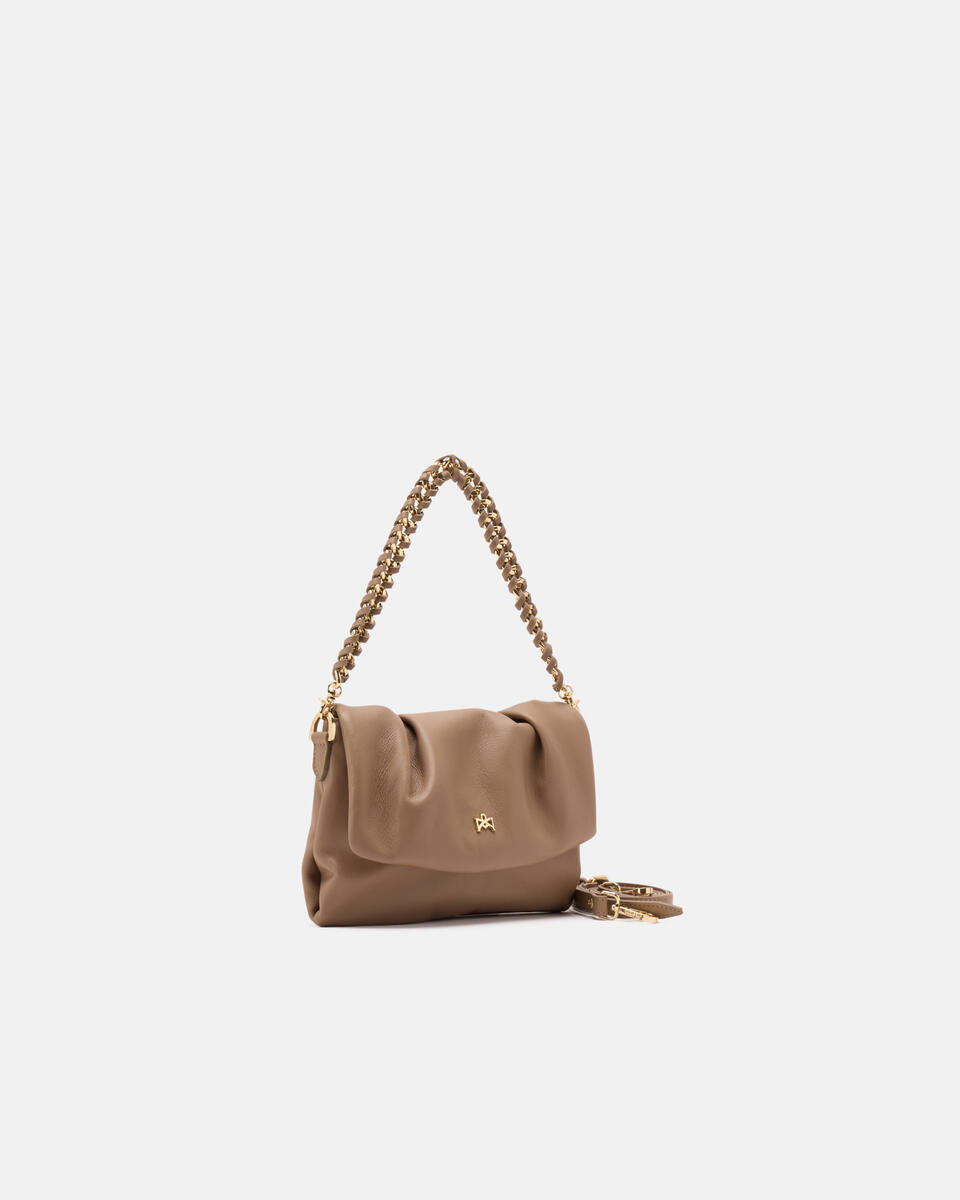 Charlotte small messenger Vitello Taupe  - Mini Bags - Borse Donna - Borse - Cuoieria Fiorentina