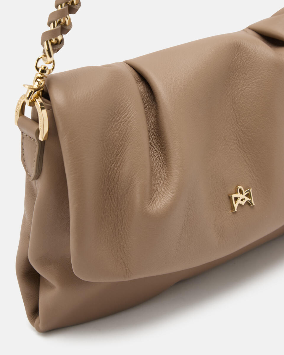 Charlotte small messenger Vitello Taupe  - Mini Bags - Borse Donna - Borse - Cuoieria Fiorentina