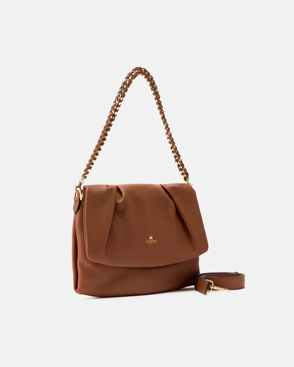 Charlotte dollaro medium messenger Caramel  - Borse A Spalla - Borse Donna - Borse - Cuoieria Fiorentina