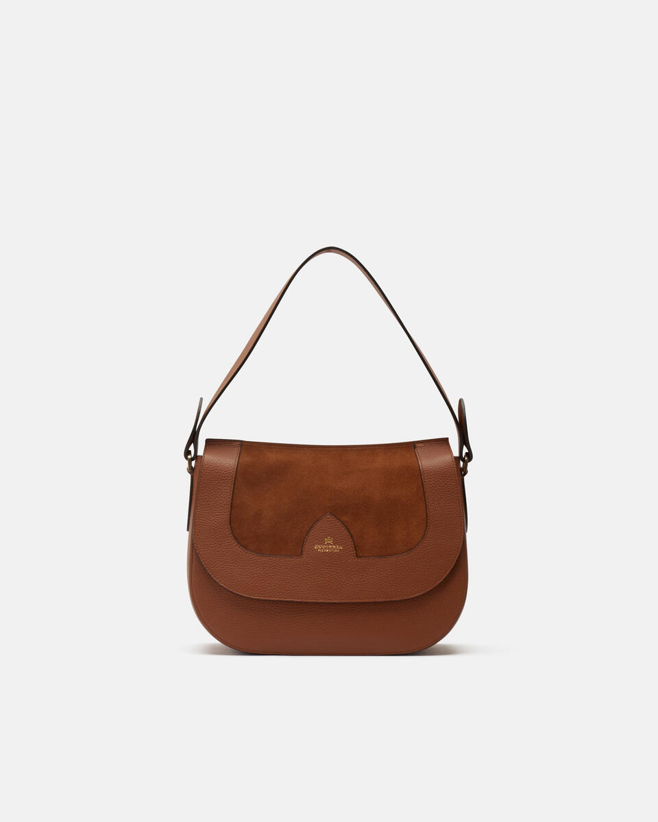 MESSENGER Caramel  - Shoulder Bags - Women's Bags - Bags - Cuoieria Fiorentina