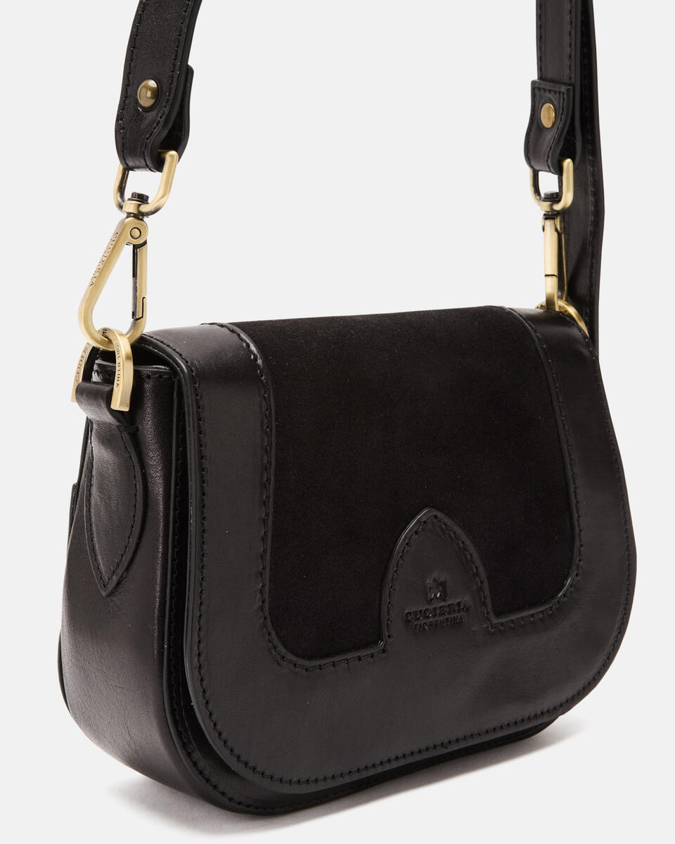 Stella small messenger Nero  - Mini Bags - Borse Donna - Borse - Cuoieria Fiorentina