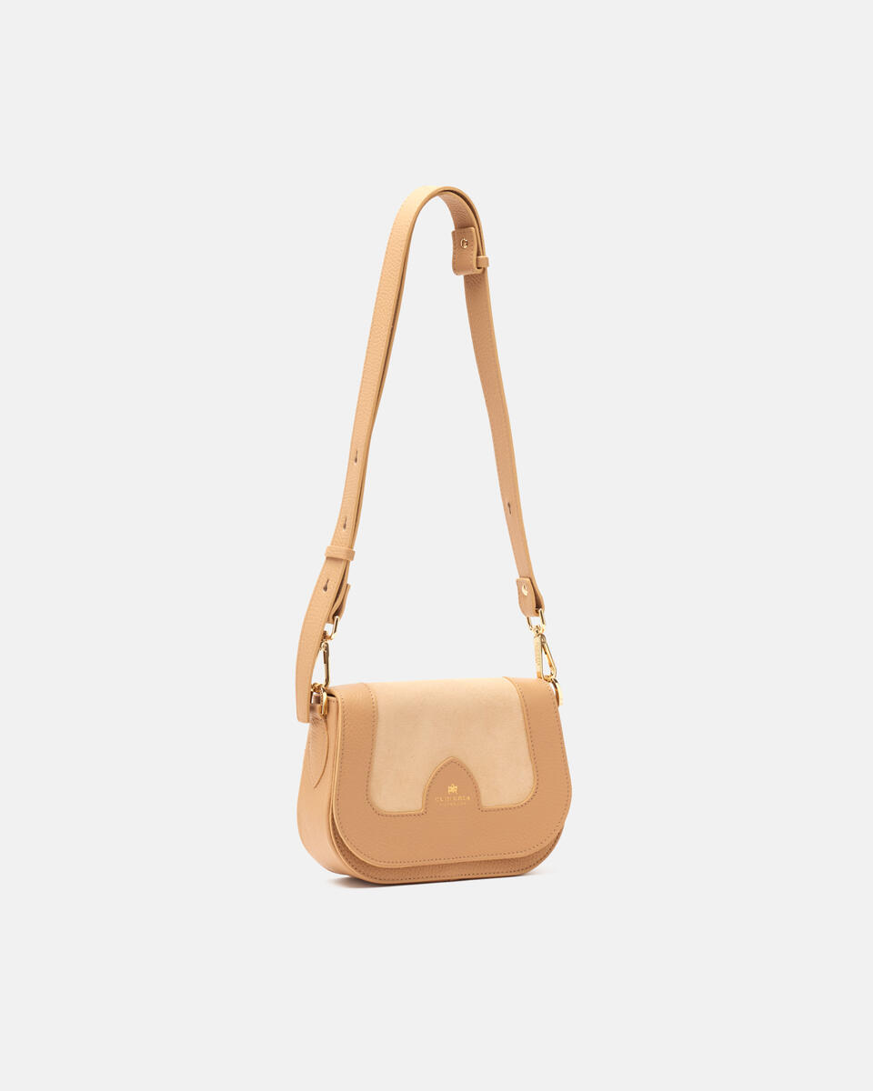 Stella small messenger Nude  - Messenger - Borse Donna - Borse - Cuoieria Fiorentina