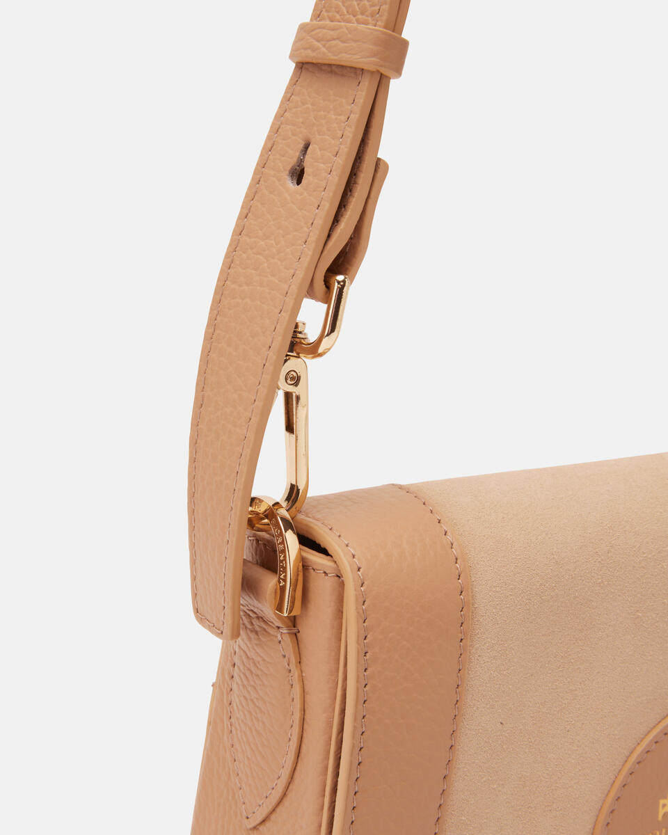 Stella small messenger Nude  - Messenger - Borse Donna - Borse - Cuoieria Fiorentina