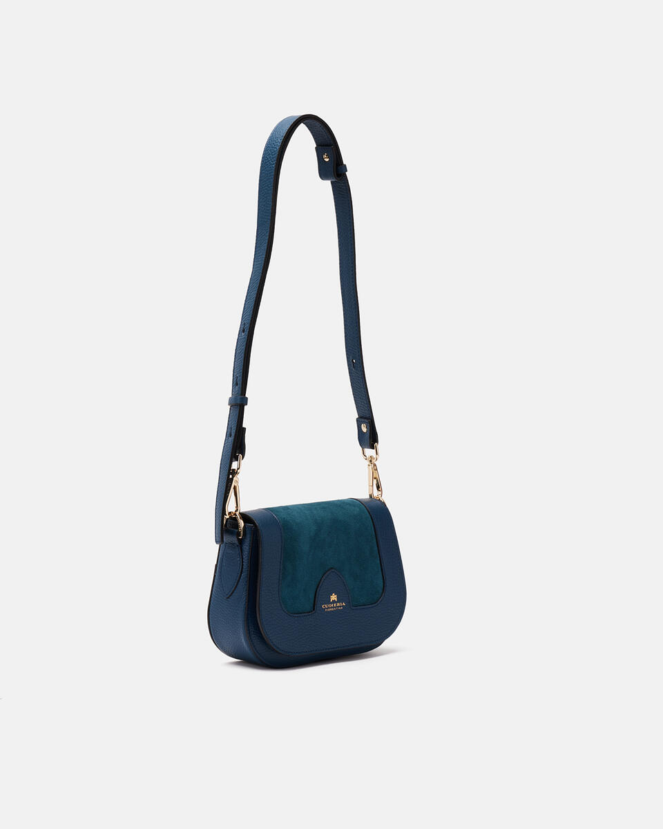 small messenger Teal  - Messenger Bags - Women's Bags - Bags - Cuoieria Fiorentina