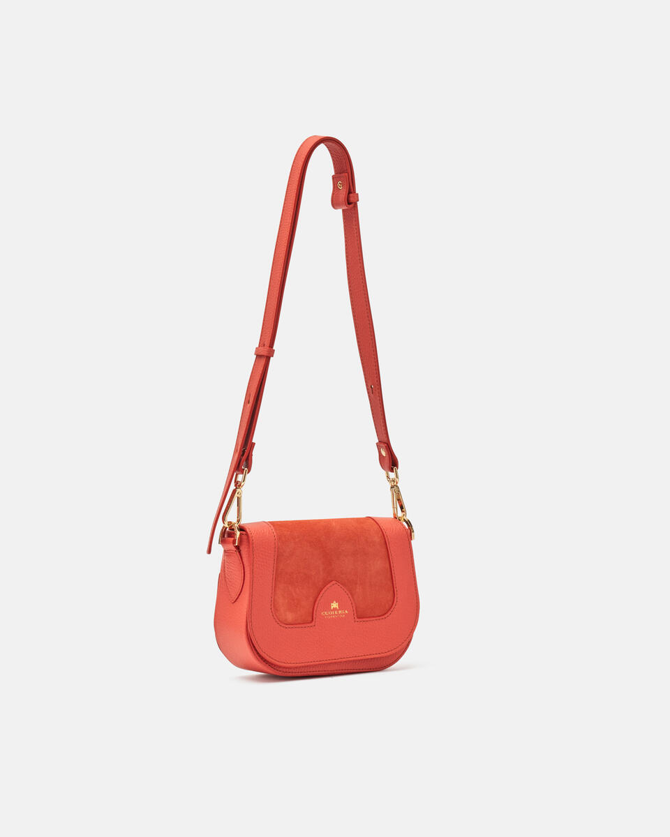 Stella small messenger Papaya  - Messenger - Borse Donna - Borse - Cuoieria Fiorentina