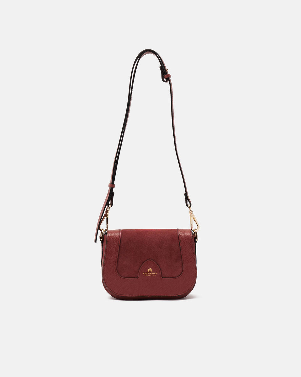 Stella small messenger Rosewood  - Mini Bags - Borse Donna - Borse - Cuoieria Fiorentina