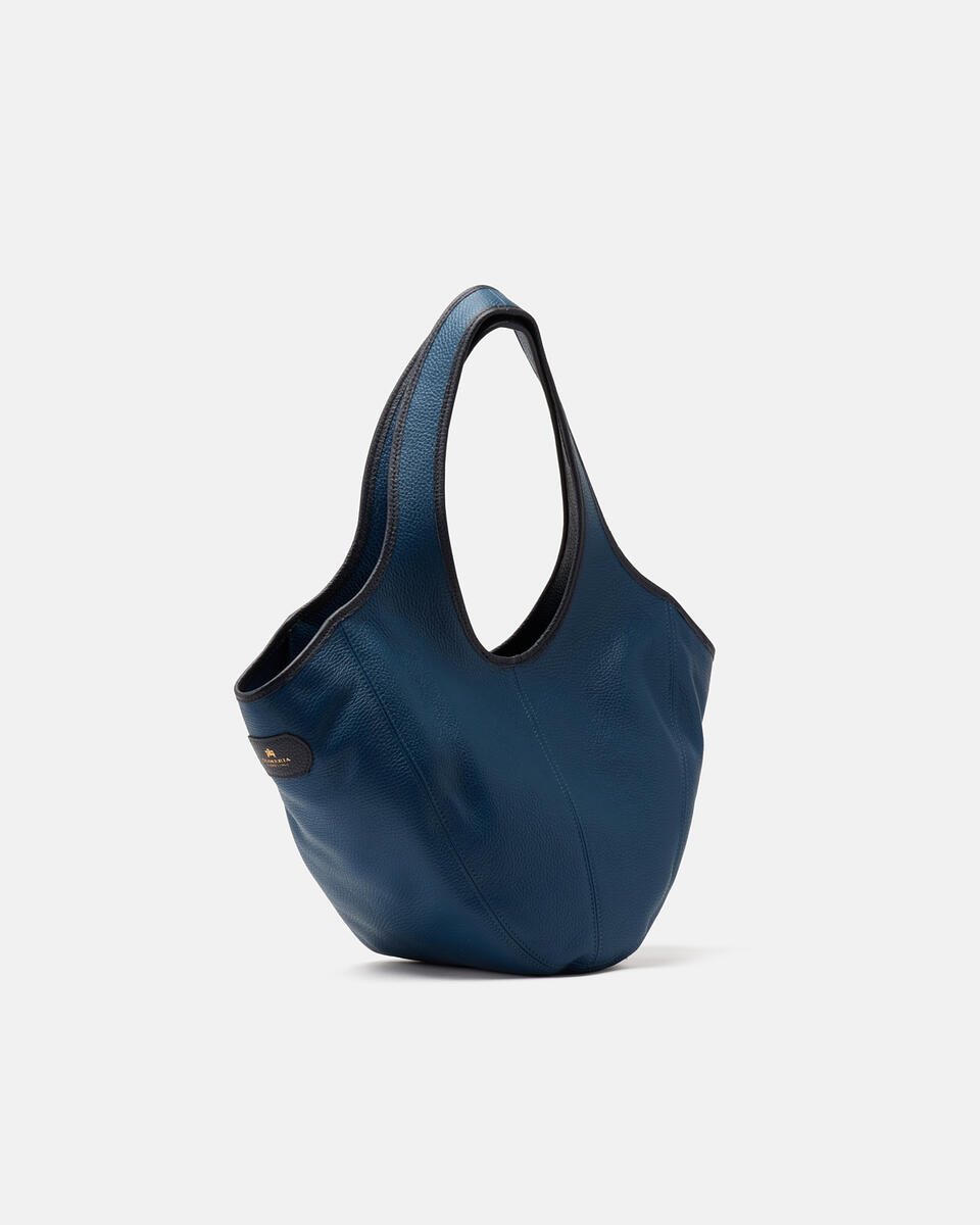 SHOPPING BAG Tealblue navy  - Shopping - Women's Bags - Bags - Cuoieria Fiorentina