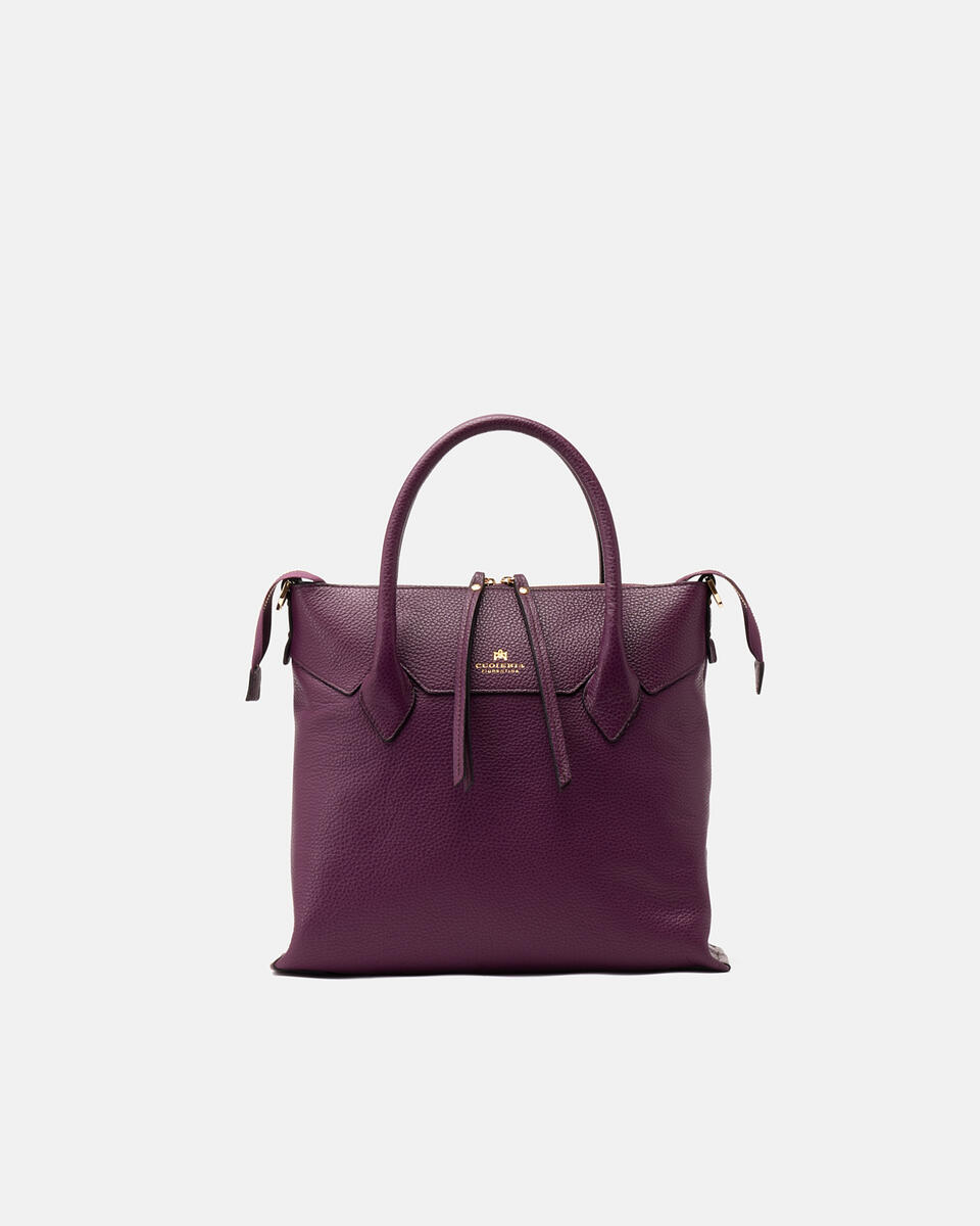 Holly Medium tote dollaro Grape  - Tote Bag - Borse Donna - Borse - Cuoieria Fiorentina