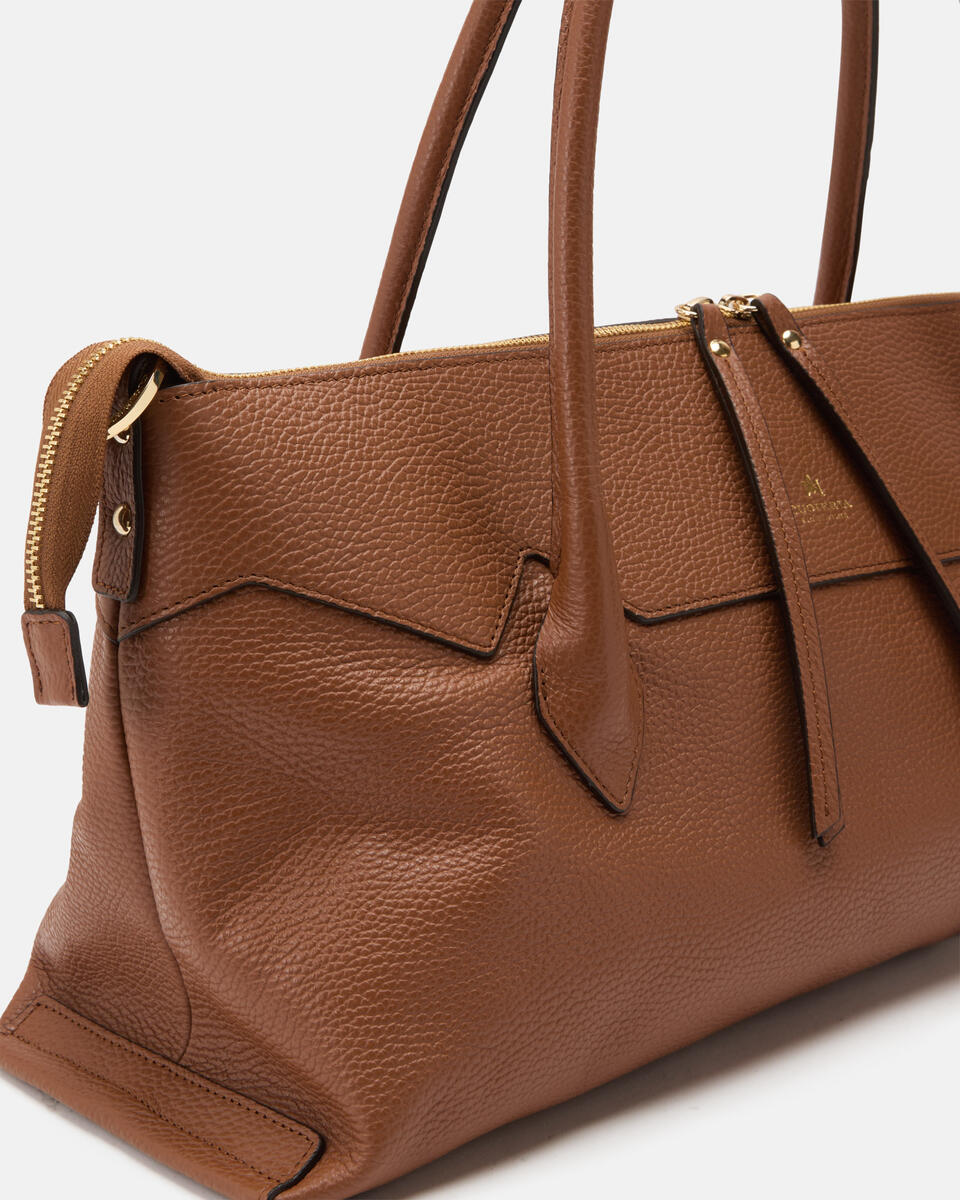 SHOPPING BAG Caramel  - Shopping - Women's Bags - Bags - Cuoieria Fiorentina