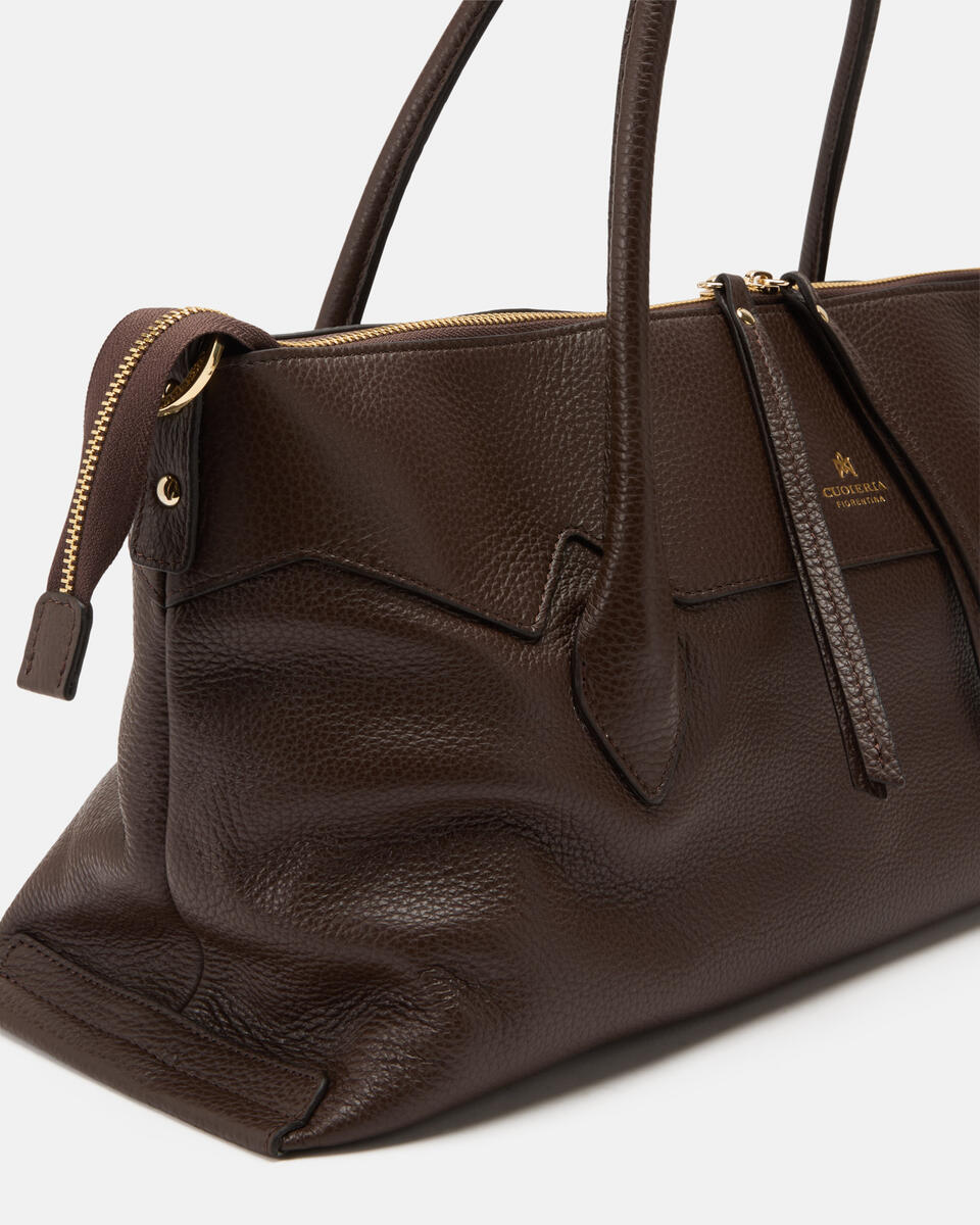 SHOPPING BAG Chocolate  - Shopping - Women's Bags - Bags - Cuoieria Fiorentina