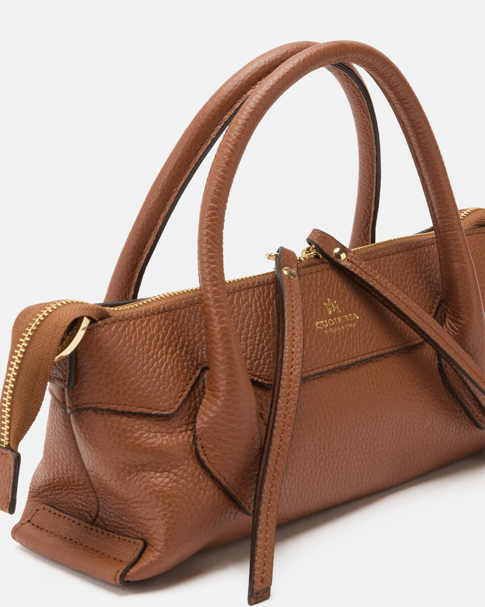 MINI TOTE BAG Caramel  - Mini Bags - Women's Bags - Bags - Cuoieria Fiorentina