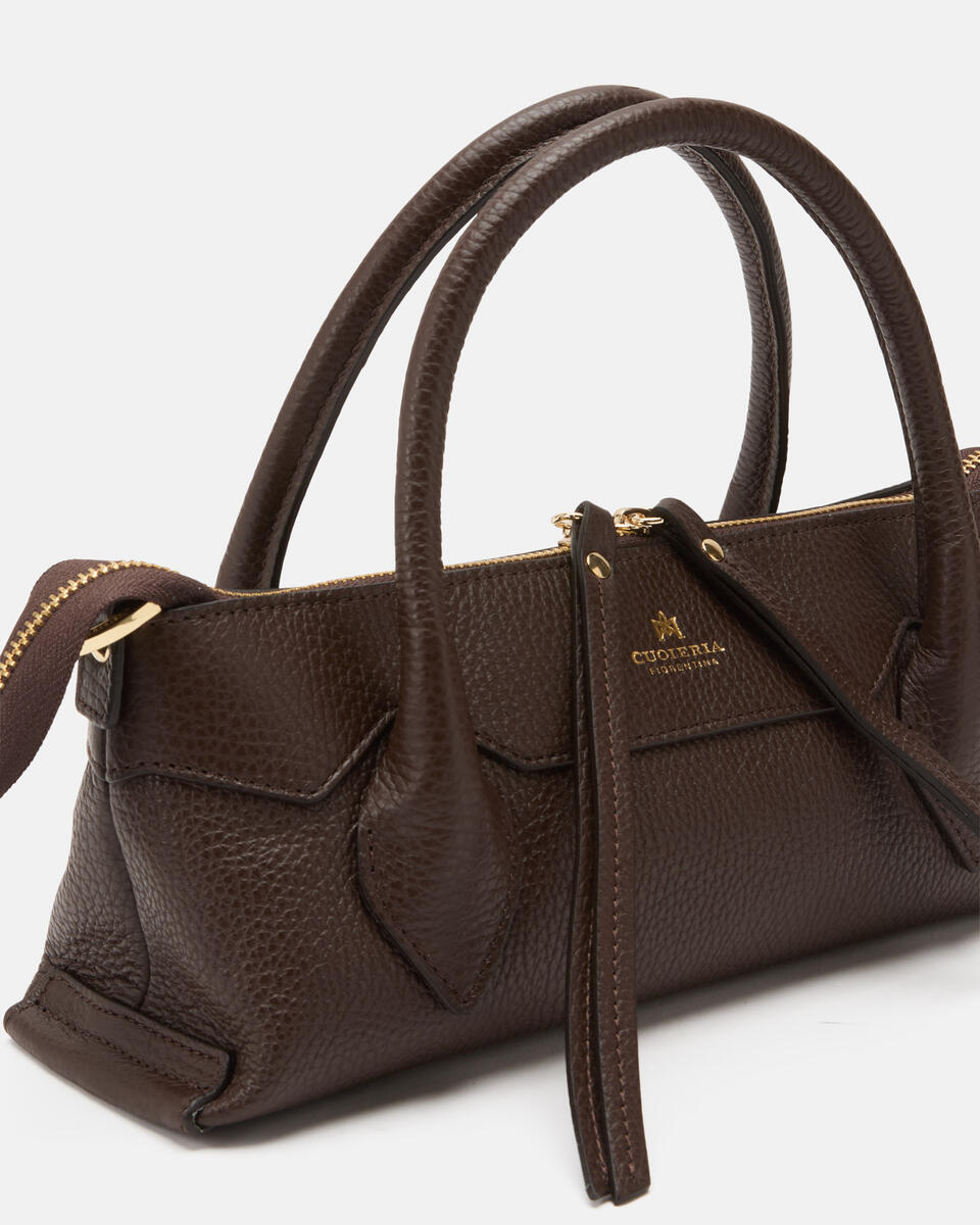 Holly Small tote dollaro Cioccolato  - Mini Bags - Borse Donna - Borse - Cuoieria Fiorentina