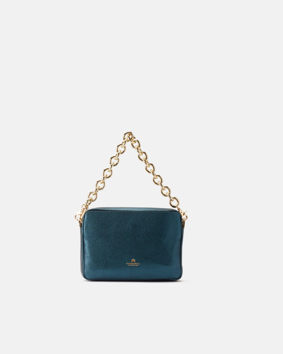 CAMERA BAG Teal  - Mini Bags - Women's Bags - Bags - Cuoieria Fiorentina