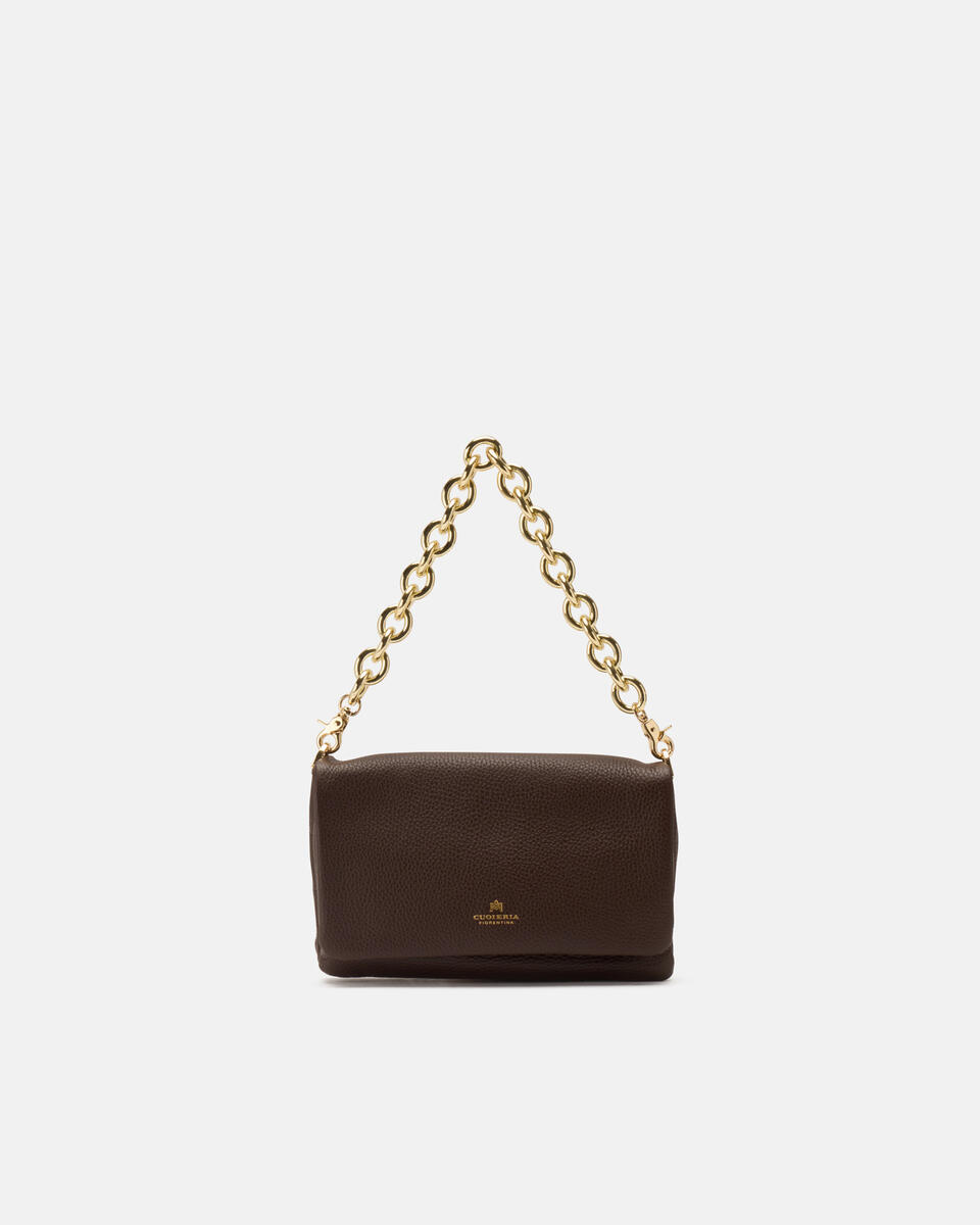 FLAP BAG Chocolate  - Mini Bags - Women's Bags - Bags - Cuoieria Fiorentina