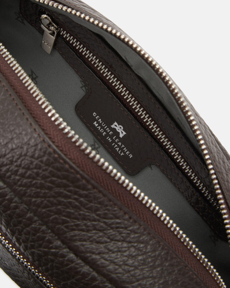 BELT BAG Dark brown  - Belt Bags - Men's Bags - Bags - Cuoieria Fiorentina