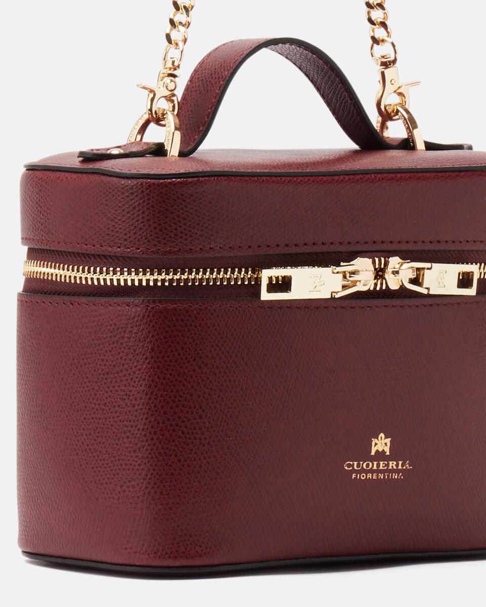 BEAUTY CASE BAG Bordeaux  - Travel Accessories - Travel Bags - Cuoieria Fiorentina